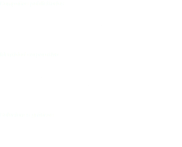 Campañas publicitarias Creamos y diseñamos mensajes publicitarios creativos para los diversos medios de comunicación (Spots para radio y TV, contenido multimedia para Internet, contenido para prensa) y estrategias BTL. Identidad corporativa Realizamos la gestión de Imagen y relaciones públicas, ( lanzamientos de marcas, productos y servicios, diseño de revistas y memorias anuales, comunicación interna), desarrollo de identidad corporativa (nombre, logo, slogan, papelería, manuales), Branding (posicionamiento de marca). Soluciones gráficas Creamos y diseñamos Infografías, mascotas (personajes), avisos de revista y prensa, gigantografías, volantes, afiches, brochure, catálogos, ilustración digital. 